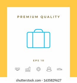 Travel bag icon. Graphic elements for your design