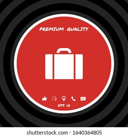 Travel bag icon. Graphic elements for your design