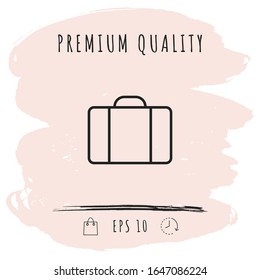 Travel bag icon. Graphic elements for your design