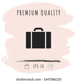 Travel bag icon. Graphic elements for your design