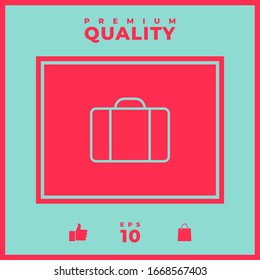 Travel bag icon. Graphic elements for your design