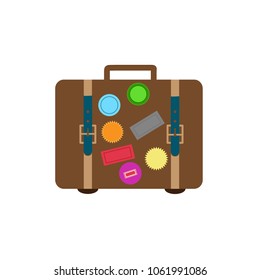 Travel bag icon isolated on white background. Travel bag icon for web site,app and logo. Creative art concept, vector illustration, eps 10