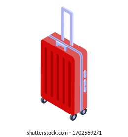 Travel bag icon. Isometric of travel bag vector icon for web design isolated on white background