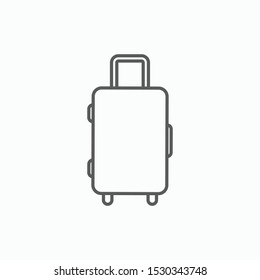 travel bag icon, luggage vector illustration