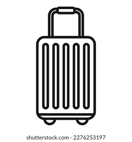 Travel bag icon outline vector. Truck cargo. Carrier stair