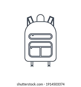 Travel bag icon. school bag icon. education, officials, doctor, scientist and tool bag with vector illustration and flat style.