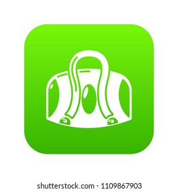 Travel bag icon. Simple illustration of travel bag vector icon for web