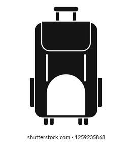 Travel bag icon. Simple illustration of travel bag vector icon for web design isolated on white background