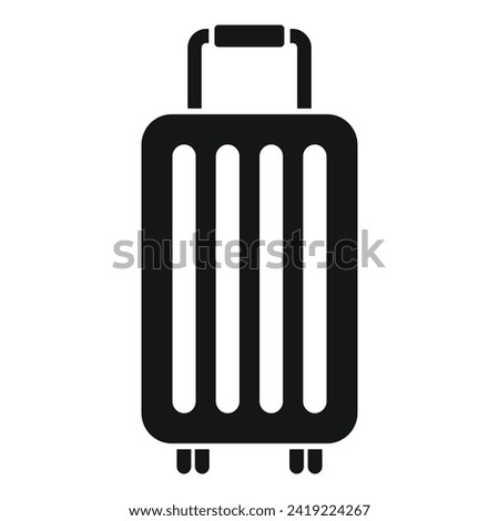 Travel bag icon simple vector. Interior chair fly. Board premium cabin