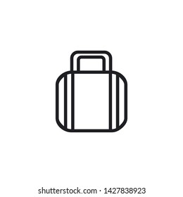 Travel bag icon. Suitcase sign