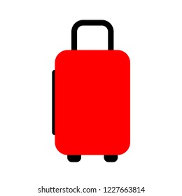 Travel Bag Icon - Suitcase, Travel And Tourism Concept, Holiday Icon