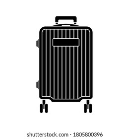 Travel Bag Icon Symbol. vector illustration.