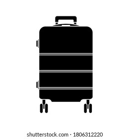 Travel Bag Icon Symbol. vector illustration.