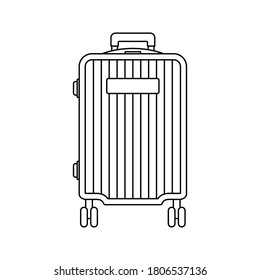 Travel Bag Icon Symbol. vector illustration.