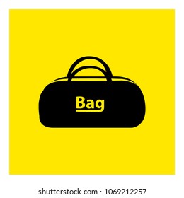 travel bag icon vector