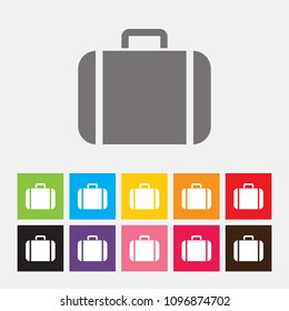 Travel bag icon - Vector