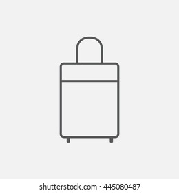 Travel bag icon, vector