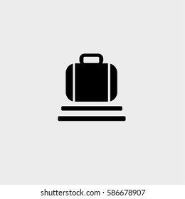 travel bag icon vector