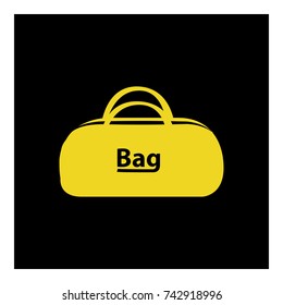 Travel Bag Icon Vector