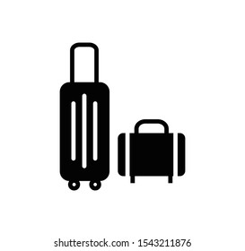 Travel bag icon vector design illustration style trendy