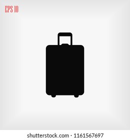 Travel bag icon, Vector EPS 10 illustration style