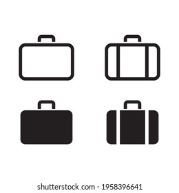 Travel bag icon . Vector illustration