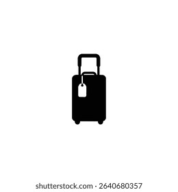 Travel Bag Icon Vector Illustration Template Isolated on White Background. 