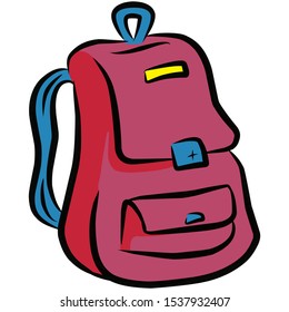 travel bag icon, vector travel bag, isolated travel bag