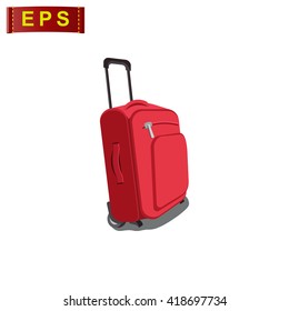 Travel Bag Icon, Vector Travel Bag, Isolated Travel Bag