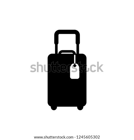 travel bag icon vector template