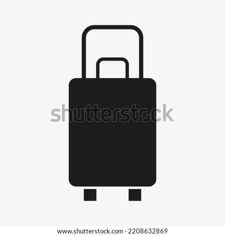 Travel Bag Icon Vector Template For Web, Computer And Mobile App