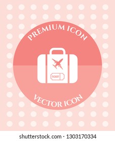 Travel Bag Icon for Web, Applications, Software & Graphic Designs.