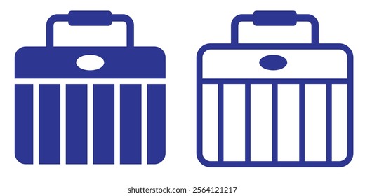 Travel bag icons set. travel bag icon vector illustration eps 10. luggage bag icon.