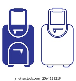 Travel bag icons set. travel bag icon vector illustration eps 10. luggage bag icon.