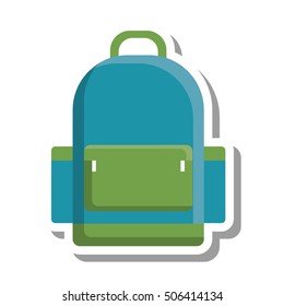 travel bag isolated icon vector illustration design