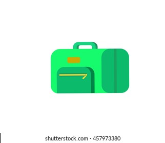 Travel bag isolated on white background. Vector Illustration