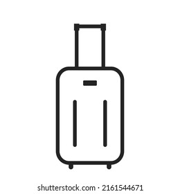 travel bag line icon. vacation, travel, tourism and luggage symbol. isolated vector image in simple style