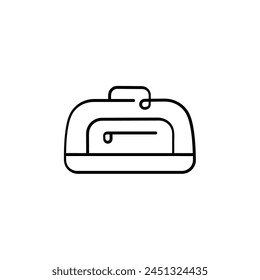 Travel Bag Line Style Icon Design