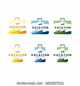 Travel bag logo concept illustration