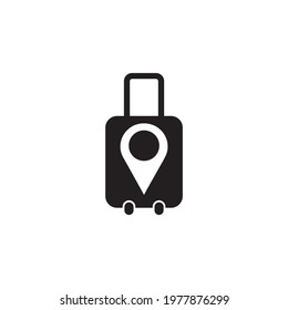 Travel bag logo design vector template