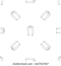 Travel bag pattern seamless vector repeat geometric for any web design
