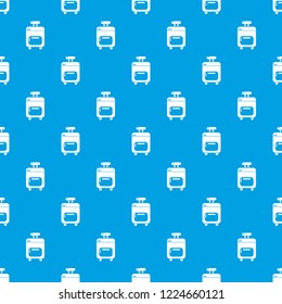 Travel bag pattern vector seamless blue repeat for any use