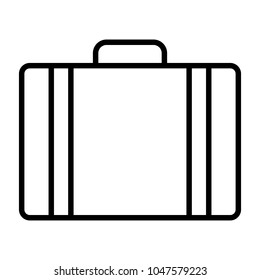 Travel Bag Pointer Line Icon.  96x96 for Web Graphics and Apps.  Simple Minimal Pictogram. Vector