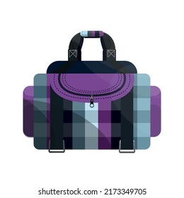 Travel bag in a realistic style.