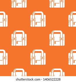 Travel bag retro pattern vector orange for any web design best