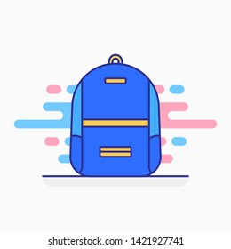 Travel bag and school bag variations. Filled style icon. Ready to use for website mobile app presentation and any other projects. Suitable for any user interface and user experience 