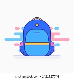 Travel bag and school bag variations. Filled style icon. Ready to use for website mobile app presentation and any other projects. Suitable for any user interface and user experience 