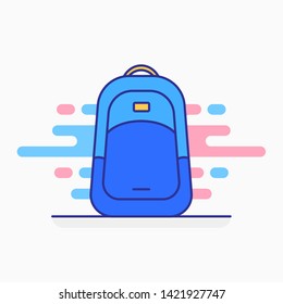 Travel bag and school bag variations. Filled style icon. Ready to use for website mobile app presentation and any other projects. Suitable for any user interface and user experience 