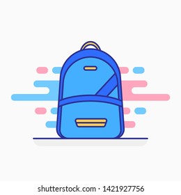 Travel bag and school bag variations. Filled style icon. Ready to use for website mobile app presentation and any other projects. Suitable for any user interface and user experience 