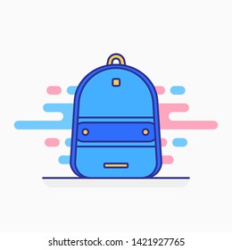 Travel bag and school bag variations. Filled style icon. Ready to use for website mobile app presentation and any other projects. Suitable for any user interface and user experience 